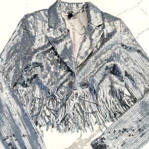 H&M Sequin Blazer XS